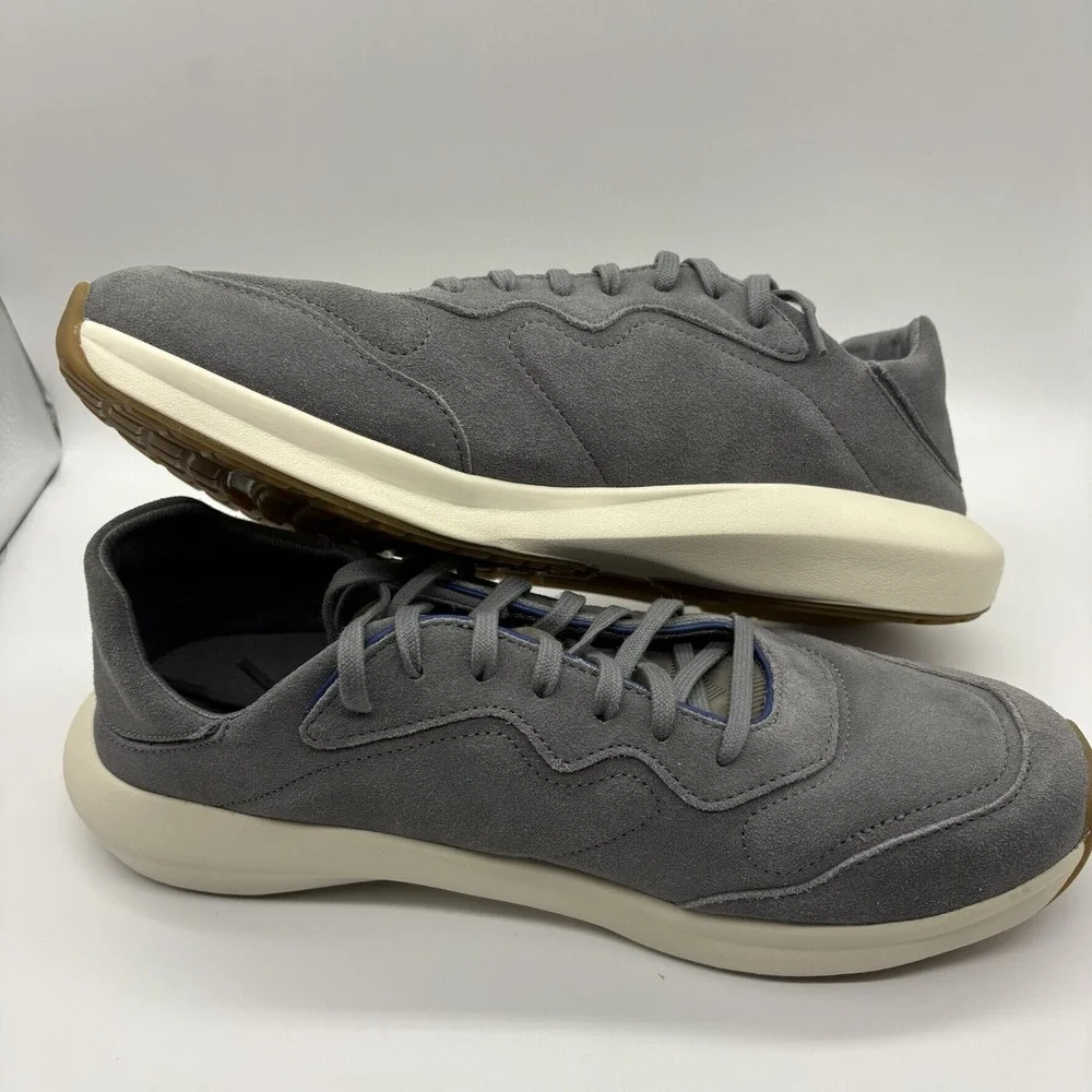 Olukai Men's Koheo Sneakers Suede Charcoal‎ / Charcoal Size 11 Casual Dress NWOB